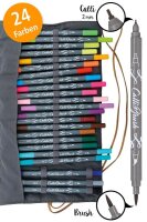 ONLINE® Calli.Brush Brush-Pens farbsortiert, 24 St.
