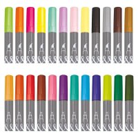 ONLINE® Calli.Brush Brush-Pens farbsortiert, 24 St.