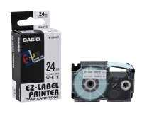 CASIO Schriftband XR-24WE XR-24WE1, 24 mm, schwarz auf...