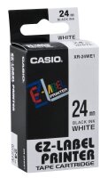 CASIO Schriftband XR-24WE XR-24WE1, 24 mm, schwarz auf...