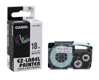 CASIO Schriftband XR-18WE XR-18WE1-W-DJ, 18 mm, schwarz...