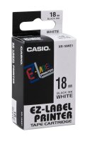 CASIO Schriftband XR-18WE XR-18WE1-W-DJ, 18 mm, schwarz...