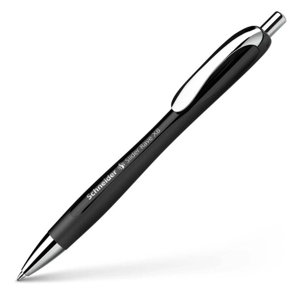 Schneider Kugelschreiber Slider Rave XB schwarz, Schreibfarbe: blau, 1 St.