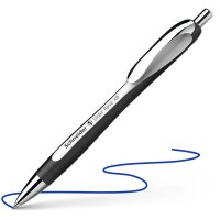 Schneider Kugelschreiber Slider Rave XB schwarz/weiß, Schreibfarbe: blau, 1 St.
