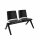 BISLEY 2-Sitzer Traversenbank schwarz Kunststoff 114,0 x 45,0 x 78,0 cm, 1 St.