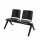 BISLEY 2-Sitzer Traversenbank schwarz Kunststoff 114,0 x 45,0 x 78,0 cm, 1 St.