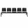 BISLEY 5-Sitzer Traversenbank schwarz Kunststoff 282,0 x 45,0 x 78,0 cm, 1 St.