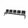 BISLEY 5-Sitzer Traversenbank schwarz Kunststoff 282,0 x 45,0 x 78,0 cm, 1 St.