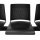 BISLEY 5-Sitzer Traversenbank schwarz Kunststoff 282,0 x 45,0 x 78,0 cm, 1 St.