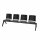 BISLEY 4-Sitzer Traversenbank schwarz Kunststoff 228,0 x 45,0 x 78,0 cm, 1 St.