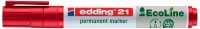 edding 21 EcoLine Permanentmarker rot 1,5 - 3,0 mm, 10 St.