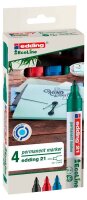 edding 21 EcoLine Permanentmarker farbsortiert 1,5 - 3,0 mm, 4 St.