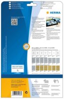 HERMA Etiketten 4908 weiß 96,0 x 139,7 mm, 25 Blatt