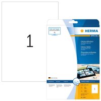 HERMA Etiketten 4909 weiß 210,0 x 297,0 mm, 25 Blatt
