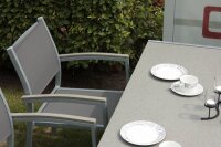 Garden Pleasure Gartenstühle mit Armlehnen GRACE grau, Metall, 4 St.