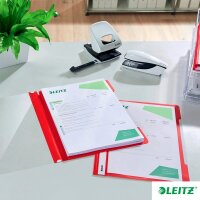 LEITZ Schnellhefter 4191 Kunststoff rot DIN A4, 25 St.