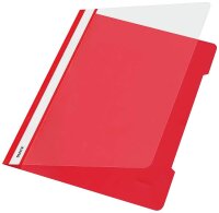LEITZ Schnellhefter 4191 Kunststoff rot DIN A4, 25 St.
