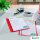 LEITZ Schnellhefter 4191 Kunststoff rot DIN A4, 25 St.