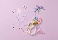 folia Perlen-Set Mermaid mehrfarbig