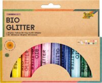 folia Bio Glitter Rainbow L Glitzer farbsortiert, 1 Pack