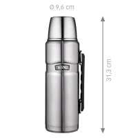THERMOS® Isolierflasche Stainless King silber 1,2 l,...