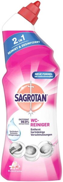 SAGROTAN® 2in1 WC-Reiniger BLÜTENFRISCHE, 750 ml