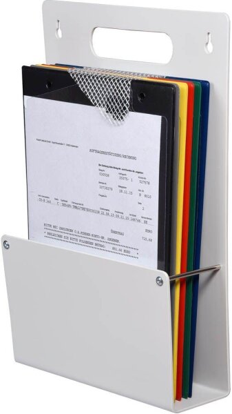 EICHNER Wandprospekthalter grau DIN A4 27,0 x 8,0 x 39,0 cm, 1 St.