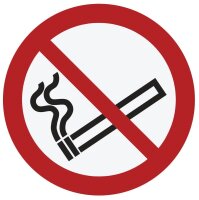 Verbotsaufkleber "Rauchen verboten" rund 10,0...