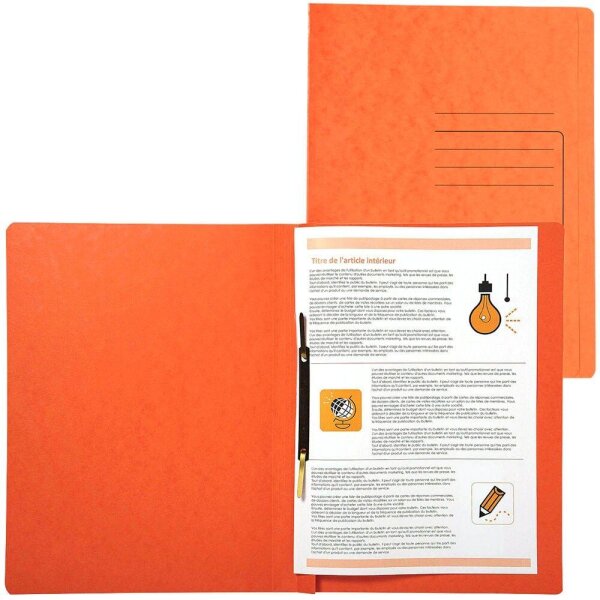 Exacompta Schnellhefter Karton orange DIN A4, 25 St.