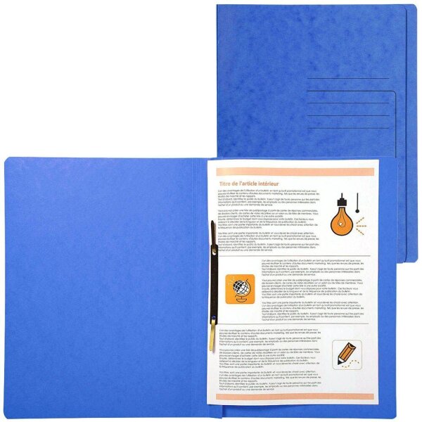 Exacompta Schnellhefter Karton blau DIN A4, 25 St.