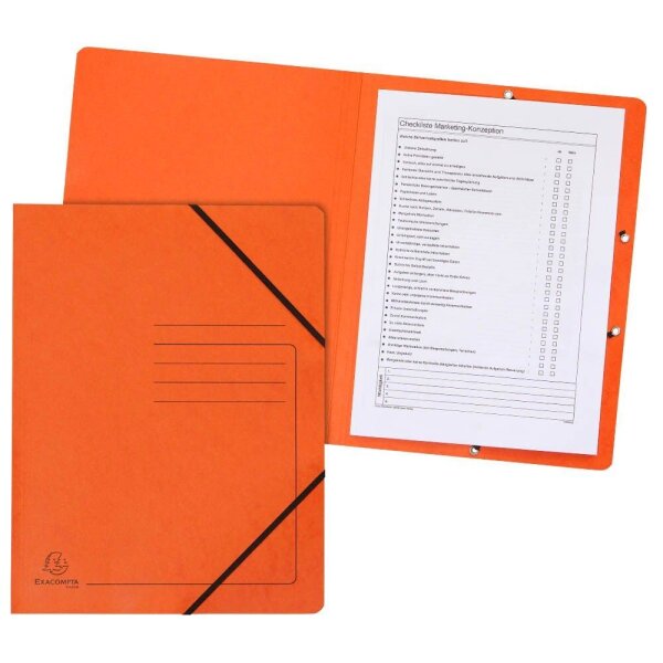 Exacompta Eckspanner DIN A4 orange, 5 St.