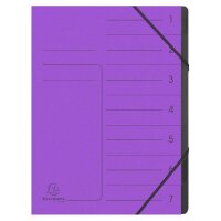 Exacompta Ordnungsmappen 7 Fächer violett  ( 540708E )