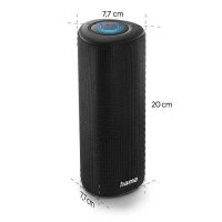 hama Pipe 3.0 Bluetooth-Lautsprecher schwarz
