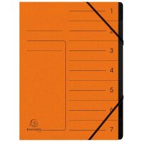 Exacompta Ordnungsmappen 7 Fächer orange  ( 540704E )