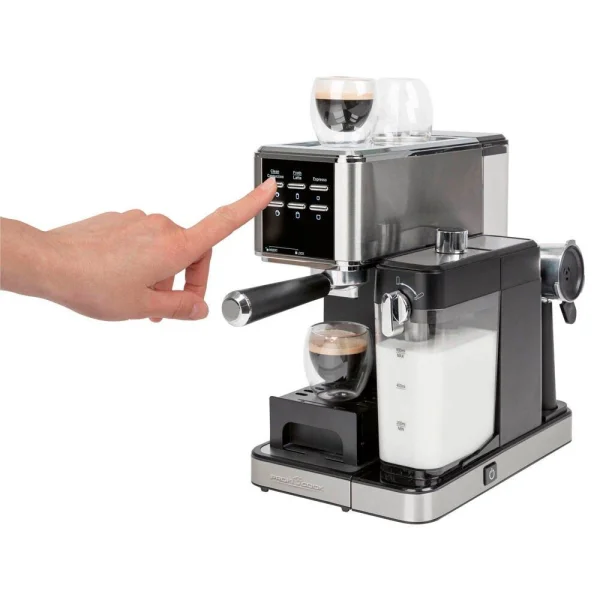 ProfiCook PC-ES-KA 1266 Siebträgermaschine silber