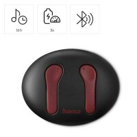 hama Spirit Unchained In-Ear-Kopfhörer rot