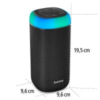hama Shine 2.0 Bluetooth-Lautsprecher schwarz