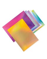 folia Tonpapier Magic Rainbow Paper farbsortiert 120 / 250 g/qm 12 Blatt