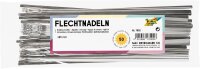 folia Bastelwerkzeug mattsilber Flechtnadel, 50 St.