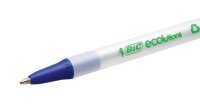 BIC Kugelschreiber ECOlutions® Clic Stic™ transparent/blau, Schreibfarbe: blau, 1 St.