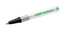 BIC Kugelschreiber ECOlutions® Clic Stic™ transparent/schwarz, Schreibfarbe: schwarz, 1 St.
