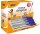 90 + 10 GRATIS: BIC Kugelschreiber Cristal® Original transparent, Schreibfarbe: blau, 90 St. + GRATIS 10 St.