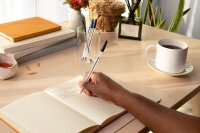 90 + 10 GRATIS: BIC Kugelschreiber Cristal® Original transparent, Schreibfarbe: schwarz, 90 St. + GRATIS 10 St.