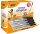 90 + 10 GRATIS: BIC Kugelschreiber Cristal® Original transparent, Schreibfarbe: schwarz, 90 St. + GRATIS 10 St.