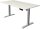 Kerkmann Move 1 elektrisch höhenverstellbarer Schreibtisch weiß rechteckig, T-Fuß-Gestell silber 160,0 x 80,0 cm