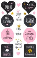 AVERY Zweckform Aufkleber 56041 Liebevolle Designs, 17...