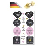 AVERY Zweckform Aufkleber 56041 Liebevolle Designs, 17 Etiketten  ( 56041 )