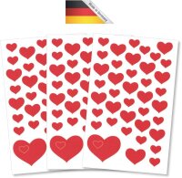 AVERY Zweckform Aufkleber 4371 Herzen, 117 Etiketten