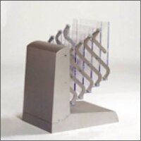 update displays Prospektständer silber DIN A4 5 Fächer 25,8 x 34,3 x 135,5 cm, 1 St.