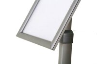 update displays Infoständer silber DIN A4 25,0 - 33,0 x 42,0 x 86,5 - 125,0 cm, 1 St.